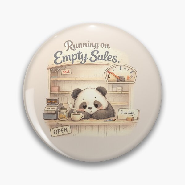 Item preview, Running on Empty Sales | Cute Panda Shop Owner Fuel Crisis Kawaii Pastel Art designed and sold by PopCulturePixel.