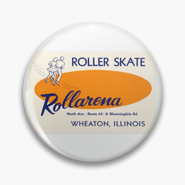 Item preview, Rollarena Wheaton Illinois Roller Skating Rink Sticker Decal Label designed and sold by tislord.