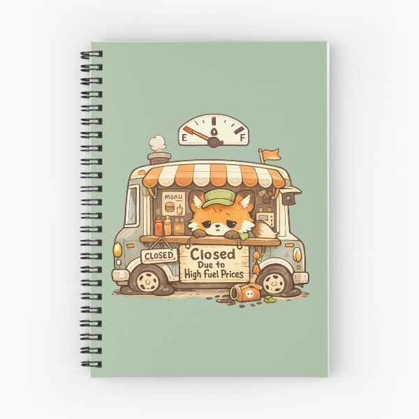 Item preview, Cute Fox Food Truck Closed Due to High Fuel Prices | Kawaii Small Business Struggle Art designed and sold by PopCulturePixel.