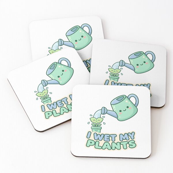 Item preview, I Wet My Plants Funny Plant Parent Sticker designed and sold by PuddlePixels.