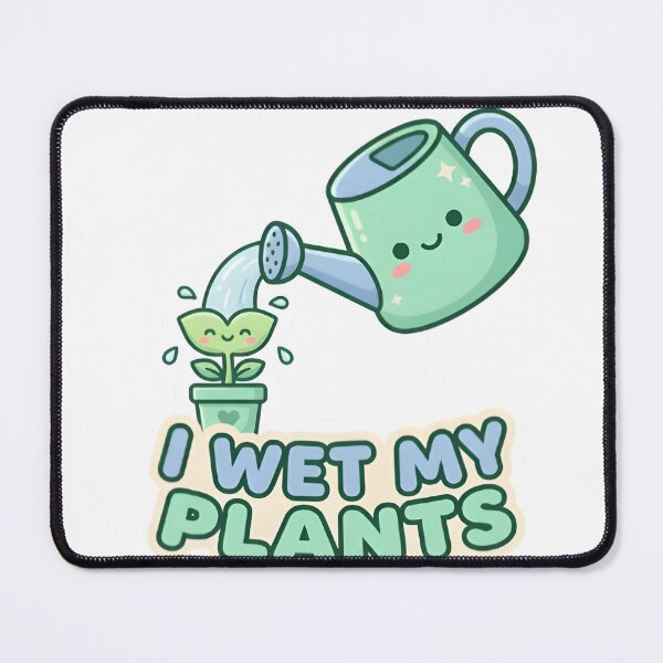 Item preview, I Wet My Plants Funny Plant Parent Sticker designed and sold by PuddlePixels.
