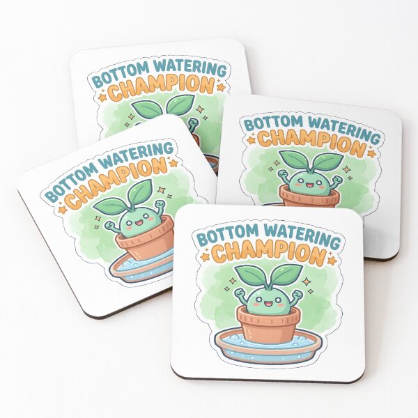 Item preview, Bottom Watering Champion Plant Parent Funny Sticker designed and sold by PuddlePixels.