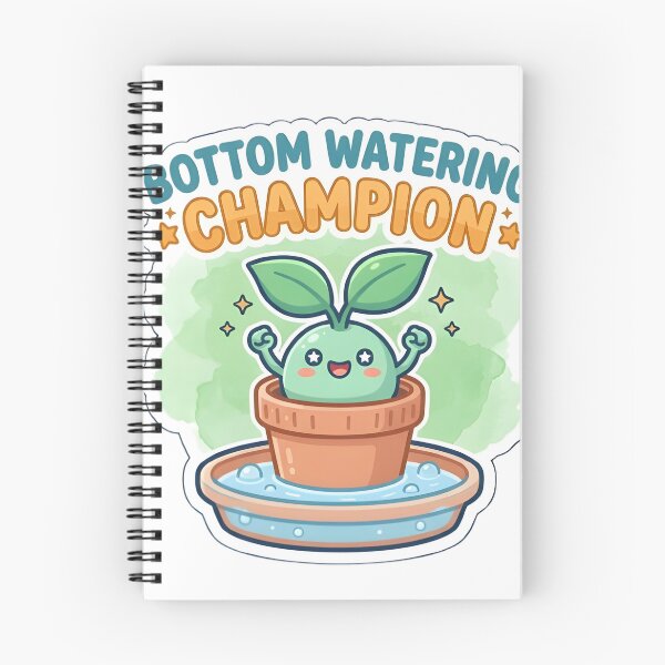 Item preview, Bottom Watering Champion Plant Parent Funny Sticker designed and sold by PuddlePixels.