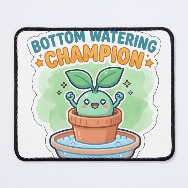 Item preview, Bottom Watering Champion Plant Parent Funny Sticker designed and sold by PuddlePixels.