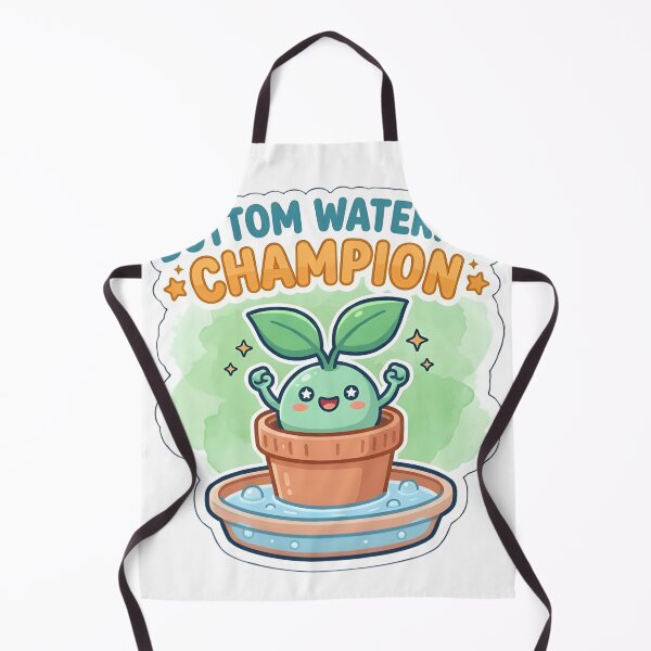 Item preview, Bottom Watering Champion Plant Parent Funny Sticker designed and sold by PuddlePixels.