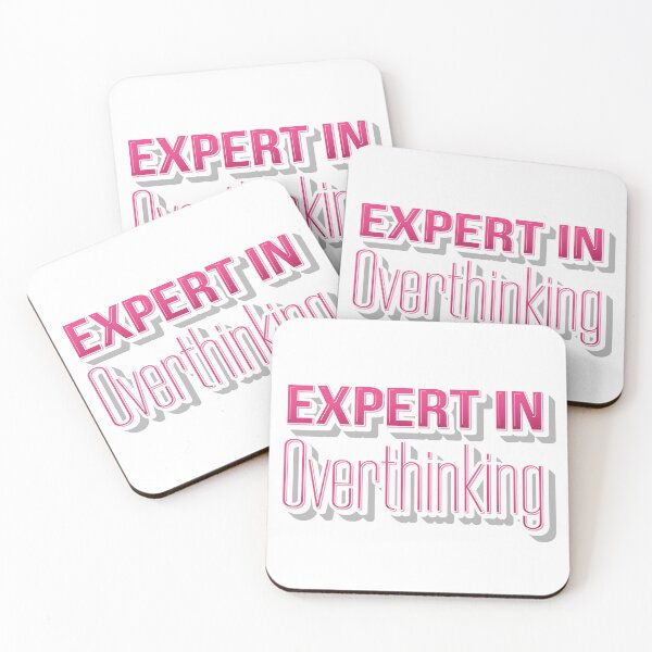 Item preview, Expert In Overthinking Funny Pink Typography design for women designed and sold by jfcreations.