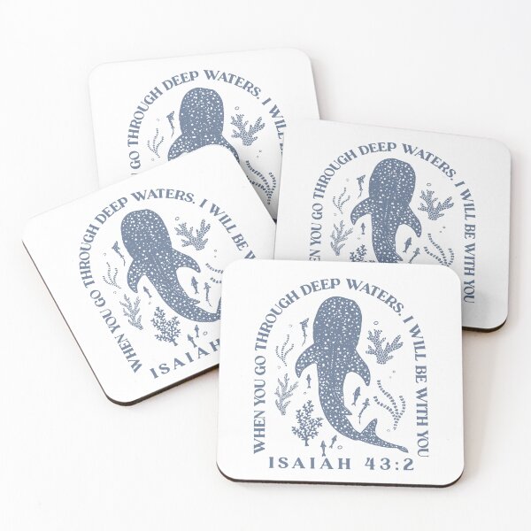 Item preview, I Will Be With You – Isaiah 43:2 Strength and Presence Scripture Illustration designed and sold by Lewis Studio.