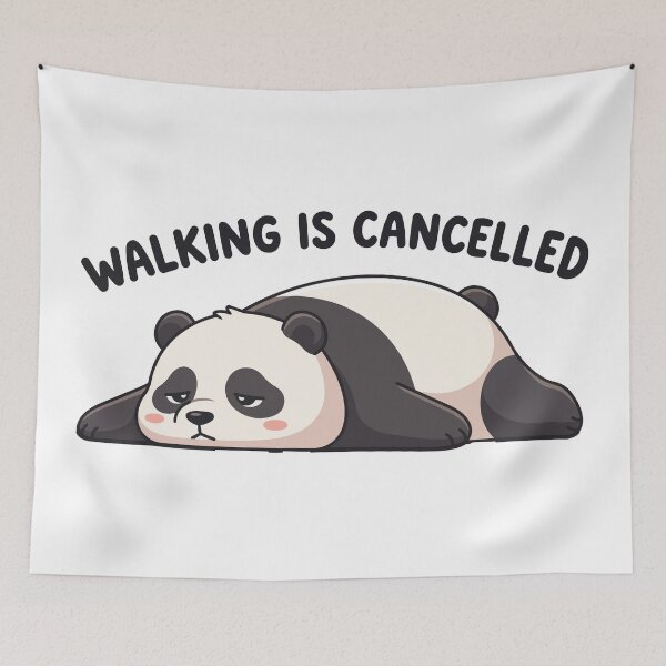 Item preview, Walking Is Cancelled Lazy Giant Panda designed and sold by Petzzz.