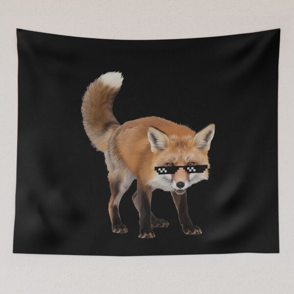 Item preview, Cool Red Fox Wearing Pixelated Sunglasses designed and sold by k3rstman1.
