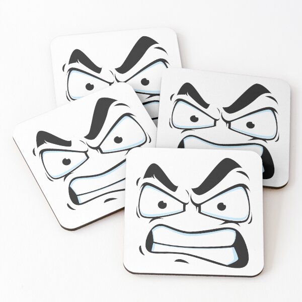Item preview, Angry Emoji Face Sticker Funny Expression designed and sold by Pandey14.