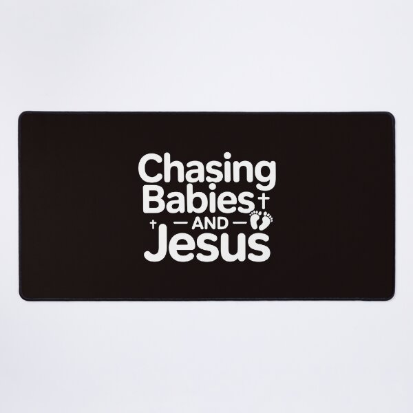 Item preview, Chasing Babies And Jesus Tshirt – Christian Mom T-Shirt Funny Parenting Quotes designed and sold by Redgiant87x.