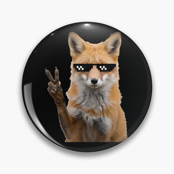 Artikelvorschau, Cooler roter Fuchs mit Pixel-Sonnenbrille und Friedenszeichen entworfen und verkauft von k3rstman1.