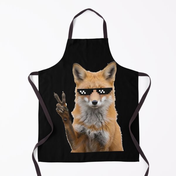 Item preview, Cool Red Fox Wearing Pixel Sunglasses Peace Sign designed and sold by k3rstman1.