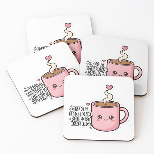 Item preview, Emotional Support Coffee Teacher Mug Sticker designed and sold by PuddlePixels.