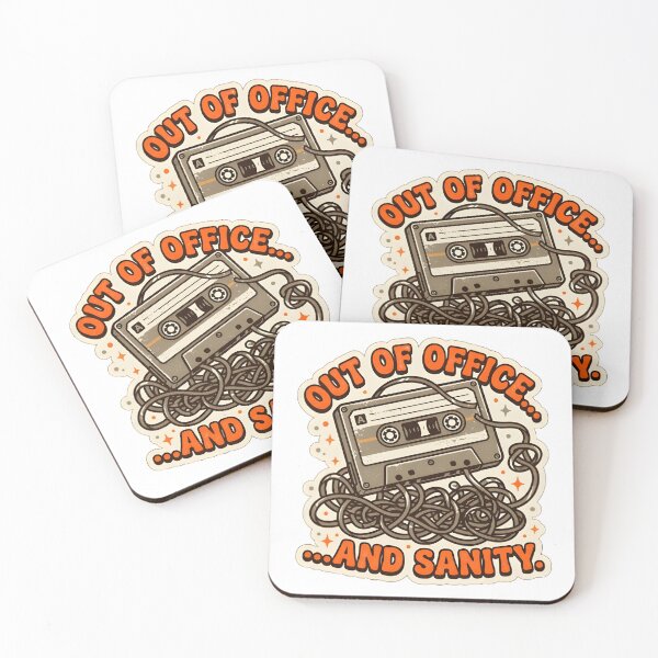 Item preview, Out of Office Sanity Teacher Burnout Sticker designed and sold by PuddlePixels.