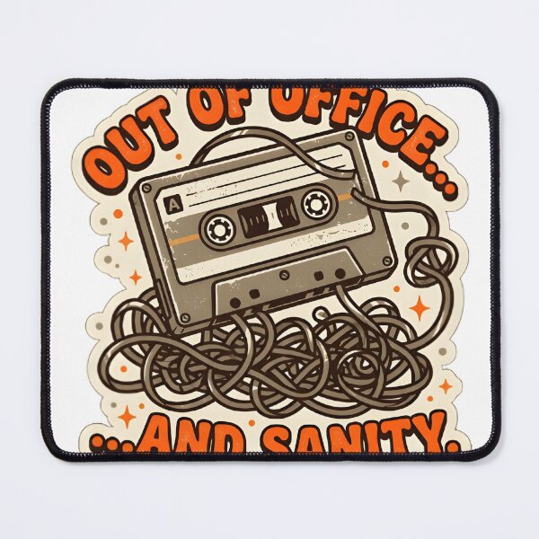 Item preview, Out of Office Sanity Teacher Burnout Sticker designed and sold by PuddlePixels.