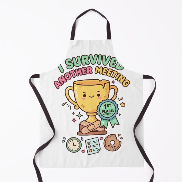 Item preview, Survived Another Meeting Teacher Sticker designed and sold by PuddlePixels.