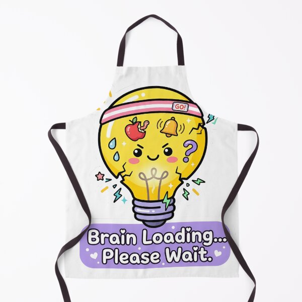 Item preview, Brain Loading Please Wait Teacher Sticker designed and sold by PuddlePixels.