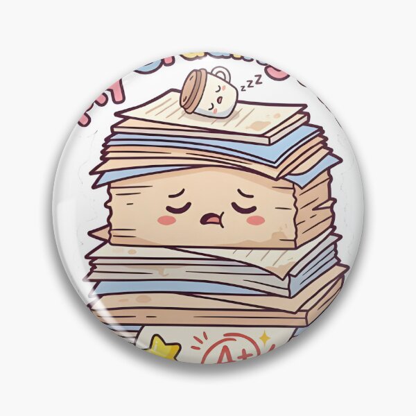 Item preview, My Grading Pile Teacher Humor Sticker designed and sold by PuddlePixels.
