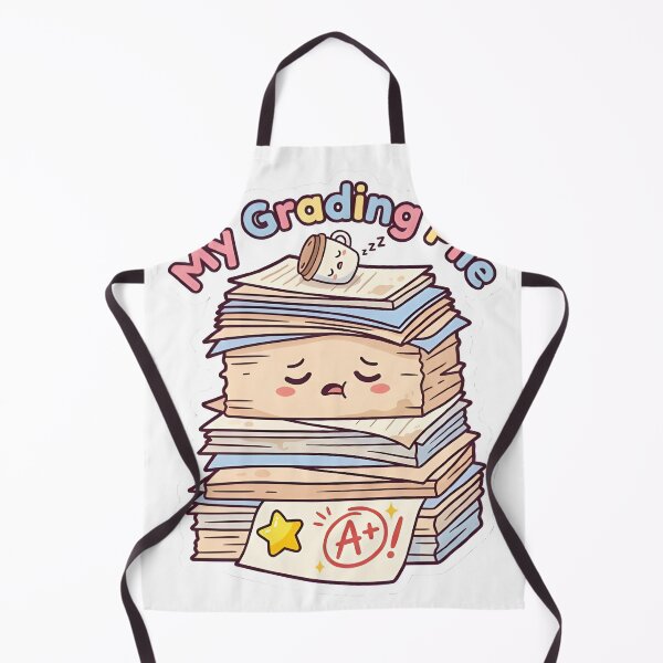 Item preview, My Grading Pile Teacher Humor Sticker designed and sold by PuddlePixels.