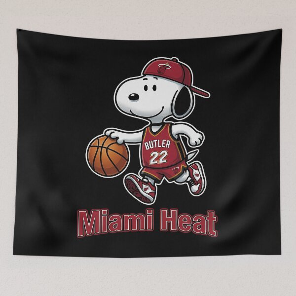Item preview, Snoopy Miami Heat Basketball designed and sold by Morphologiona.