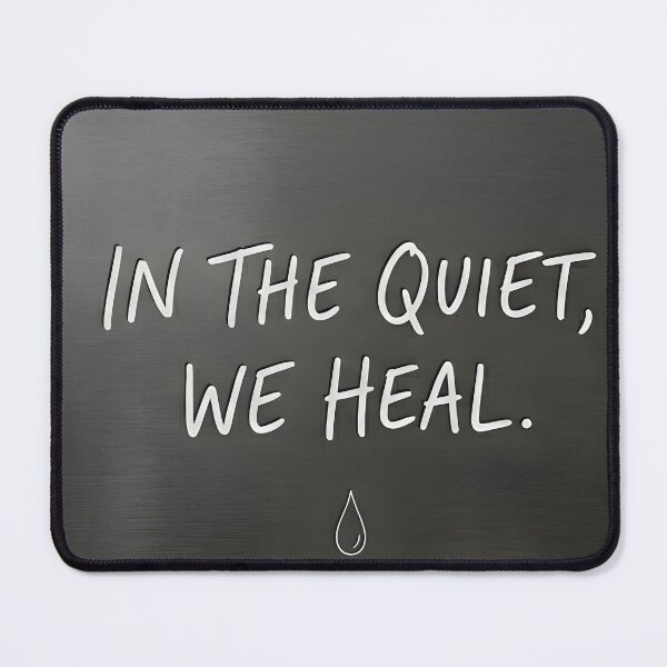 Item preview, In The Quiet We Heal - Minimalist Emotional Mental Health Quote designed and sold by MCV-Designs.
