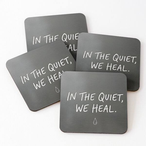 Item preview, In The Quiet We Heal - Minimalist Emotional Mental Health Quote designed and sold by MCV-Designs.