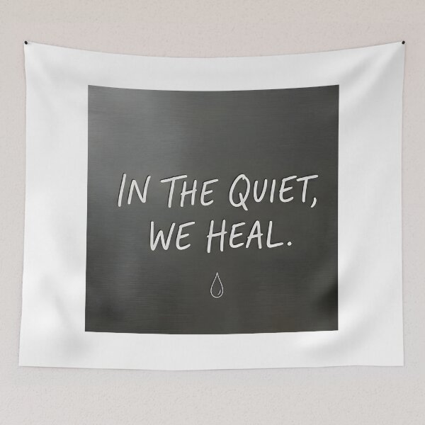 Item preview, In The Quiet We Heal - Minimalist Emotional Mental Health Quote designed and sold by MCV-Designs.