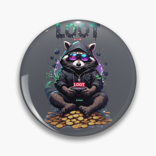 Item preview, Gaming Gang: Loot Overlord - Trash Panda Streetwear designed and sold by Shift-Bloom.