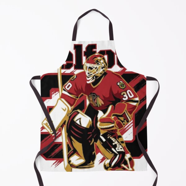 Item preview, The Eagle of the Crease – Retro No. 30 Chicago Goalie Art designed and sold by Thogan0416.