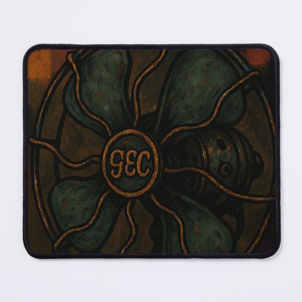 Item preview, Antique GEC Fan | Vintage Table Fan Illustration with Rusty Steampunk Aesthetic designed and sold by EverClassic.
