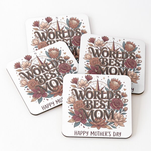 Item preview, Vintage Dark Floral World's Best Mom - Aesthetic Mother's Day Art 2026 designed and sold by MyStore2025.