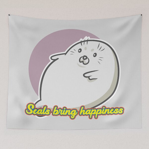 Item preview, Seals bring happiness designed and sold by LOVEARTDESIGN.