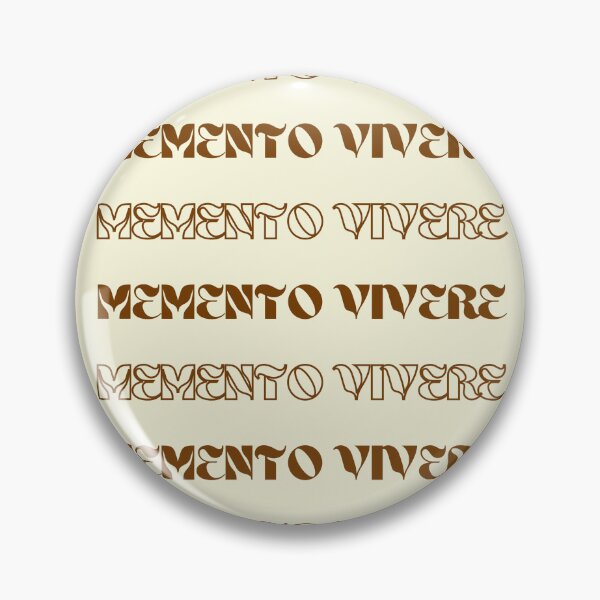 Item preview, Memento vivere "Remember to live" latin phrase designed and sold by ArtsyLouise.
