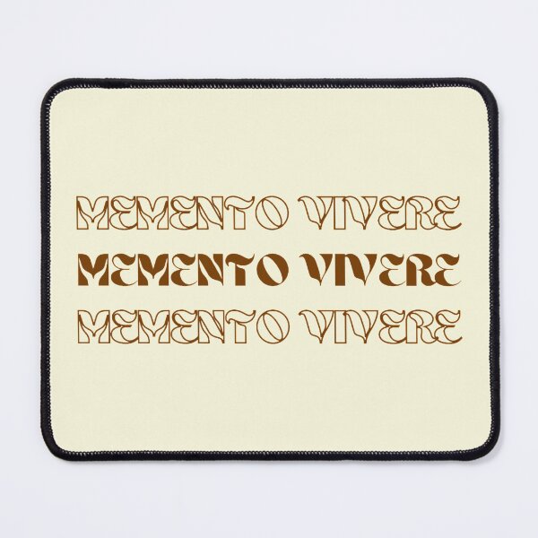 Item preview, Memento vivere "Remember to live" latin phrase designed and sold by ArtsyLouise.