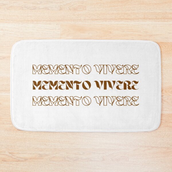 Item preview, Memento vivere "Remember to live" latin phrase designed and sold by ArtsyLouise.
