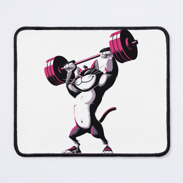 Item preview, Gym Cat Lifting Weights Funny Fitness T-Shirt Cat Lover Design designed and sold by khemjiraphoto.