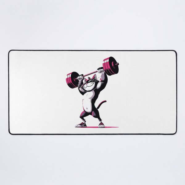 Item preview, Gym Cat Lifting Weights Funny Fitness T-Shirt Cat Lover Design designed and sold by khemjiraphoto.