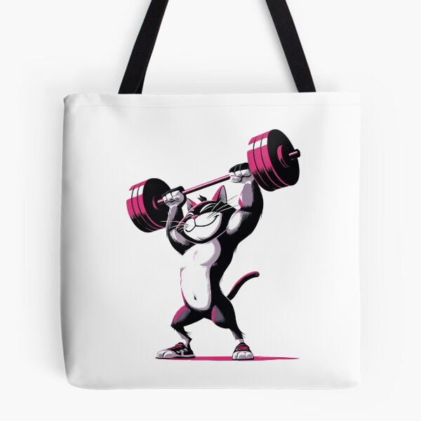 Item preview, Gym Cat Lifting Weights Funny Fitness T-Shirt Cat Lover Design designed and sold by khemjiraphoto.