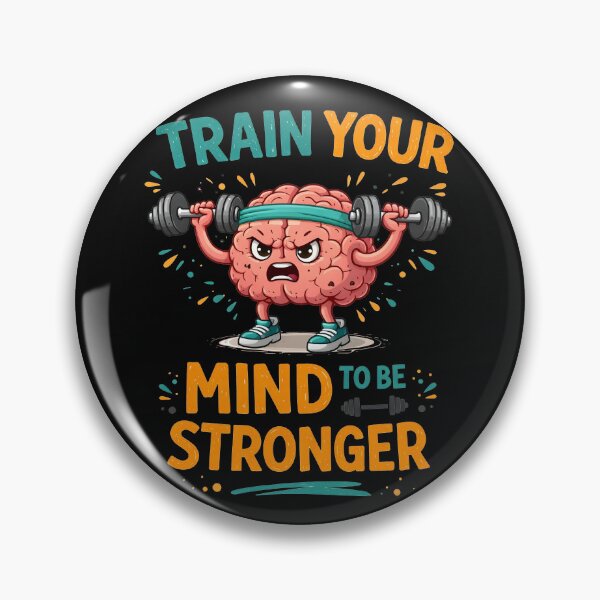Item preview, Train Your Mind Stronger Brain Gym Design designed and sold by Nixora.