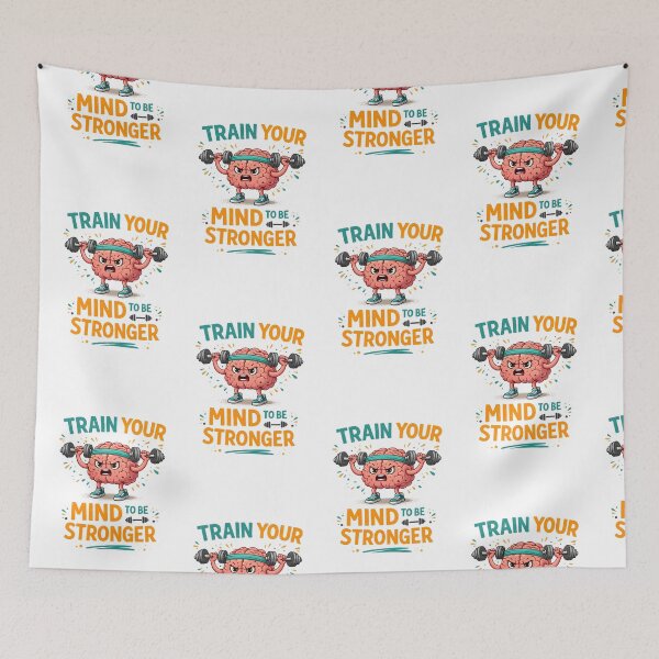 Item preview, Train Your Mind Stronger Brain Gym Design designed and sold by Nixora.