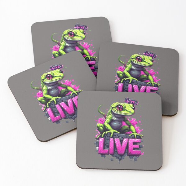 Item preview, Gaming Gang:Live Gecko - Pro Streamer Glitch Art Streetwear designed and sold by Shift-Bloom.