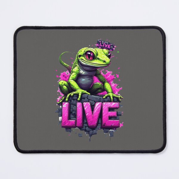 Item preview, Gaming Gang:Live Gecko - Pro Streamer Glitch Art Streetwear designed and sold by Shift-Bloom.