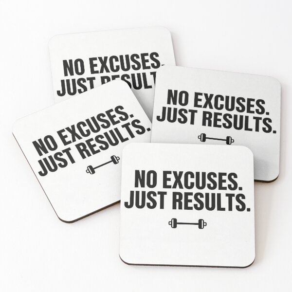 Item preview, No excuses just results designed and sold by Ironlaughs.