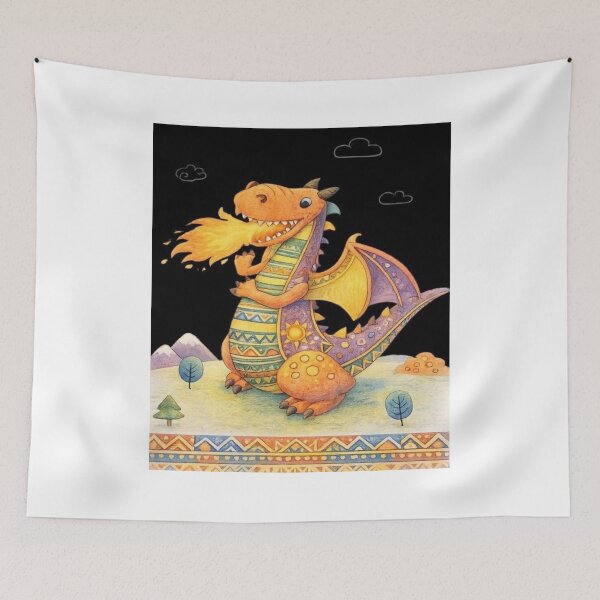 Item preview, Filipino Mythical Creatures Dragon Heritage Travel Inspired Art Print designed and sold by JustRun.