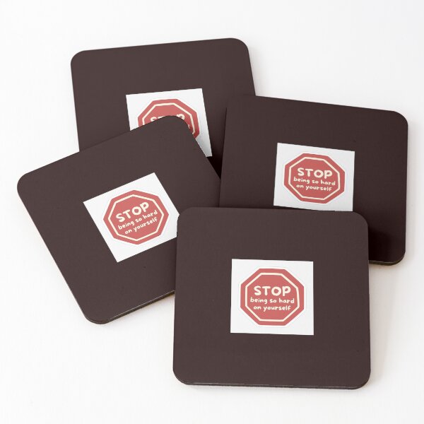 Item preview, stop being so hard on yourself sticker for genz designed and sold by MoodByte .