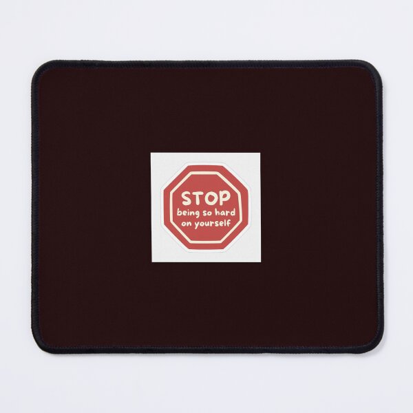 Item preview, stop being so hard on yourself sticker for genz designed and sold by MoodByte .