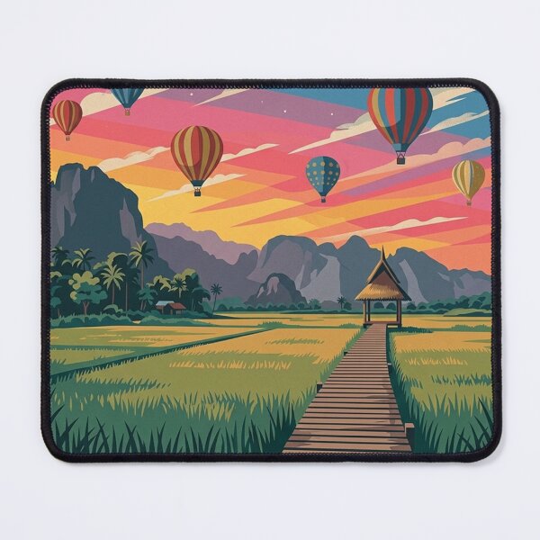 Item preview, Laos Vang Vieng Travel Art designed and sold by yunamaliskova.