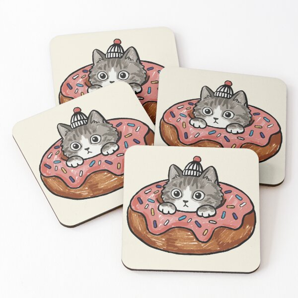 Item preview, Sprinkle Donut Cat designed and sold by Gkinoki.