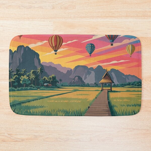 Item preview, Laos Vang Vieng Travel Art designed and sold by yunamaliskova.